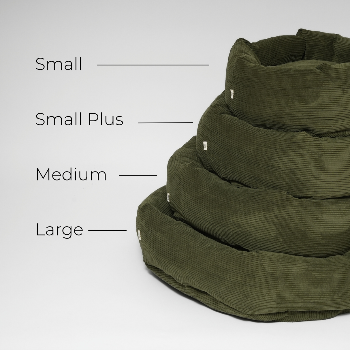 Staey - Luna 3.0 Hundeseng, Moss Green Fløjl