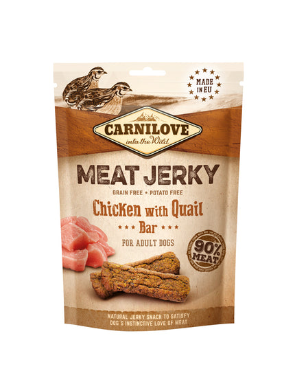 Carnilove - Jerky Tyggeben m. Kylling & Vagtel