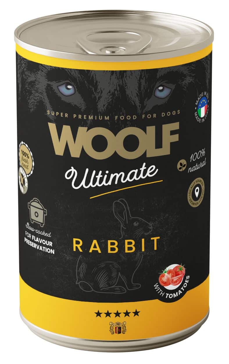Woolf - Ultimate Vådfoder m. Kanin & Tomat, 400g