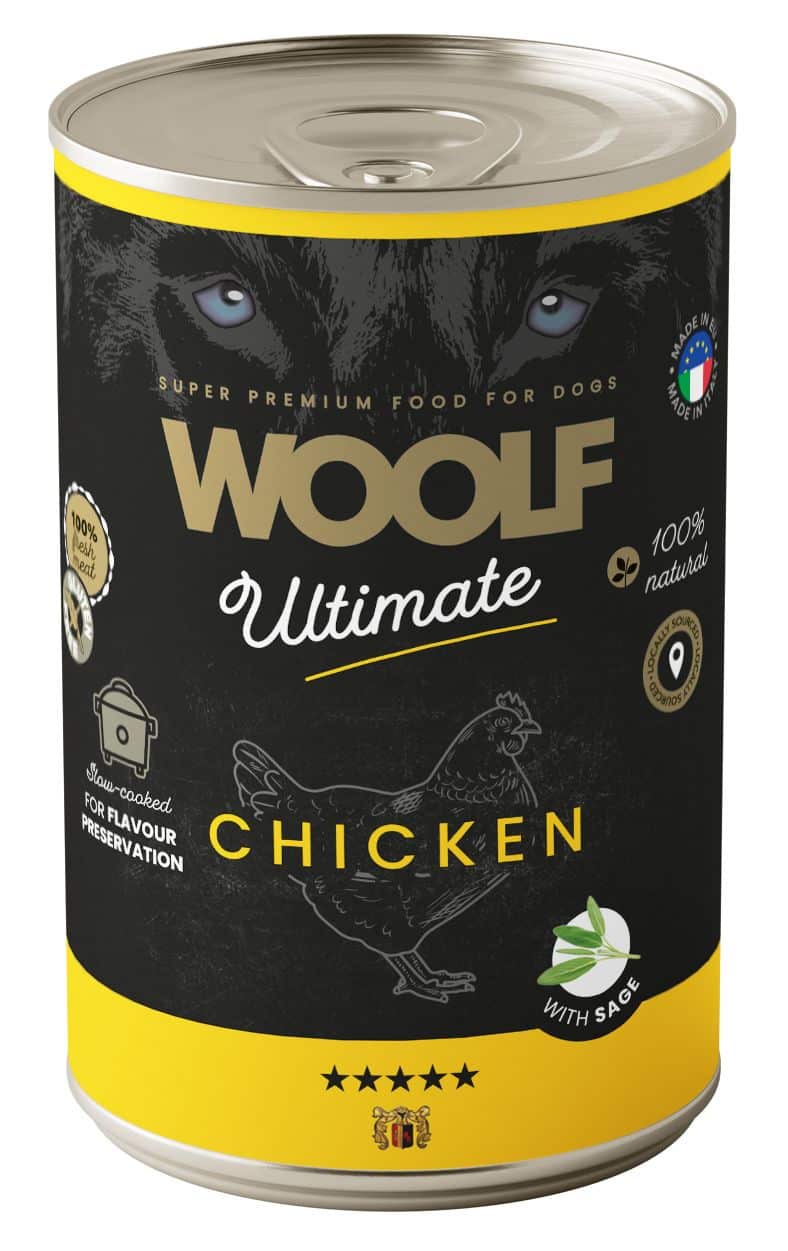 Woolf - Ultimate Vådfoder m. Kylling & Salvie, 400g