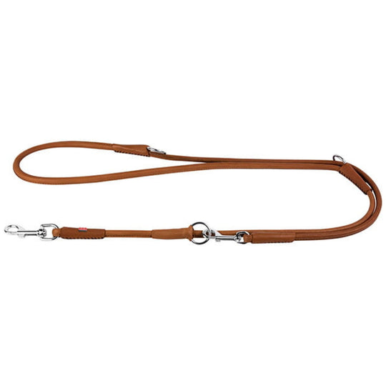 WauDog - Rundsyet Læder Dressurline, Brun