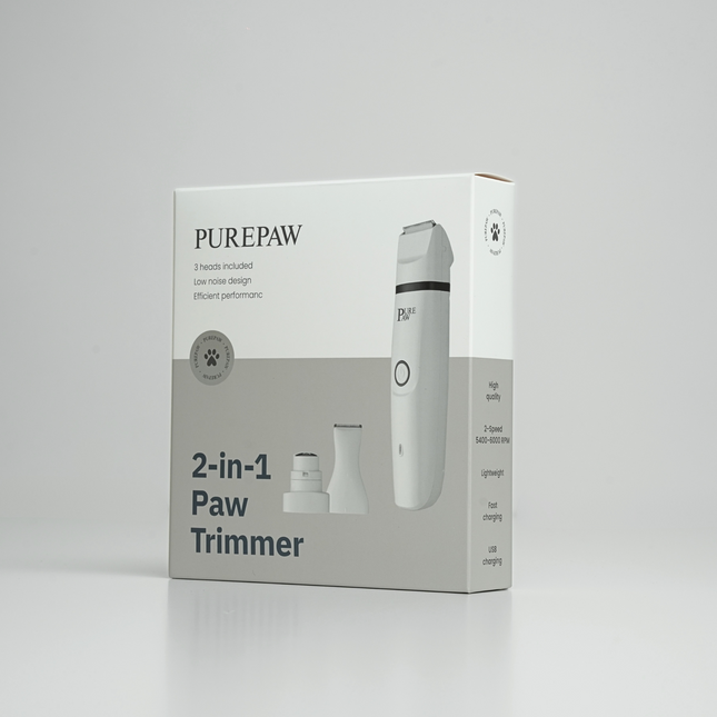 Purepaw - Premium 2-i-1 Poteklippemaskine