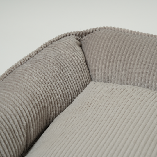 Fløjl Hundeseng - Lysegrå (2. sortering)