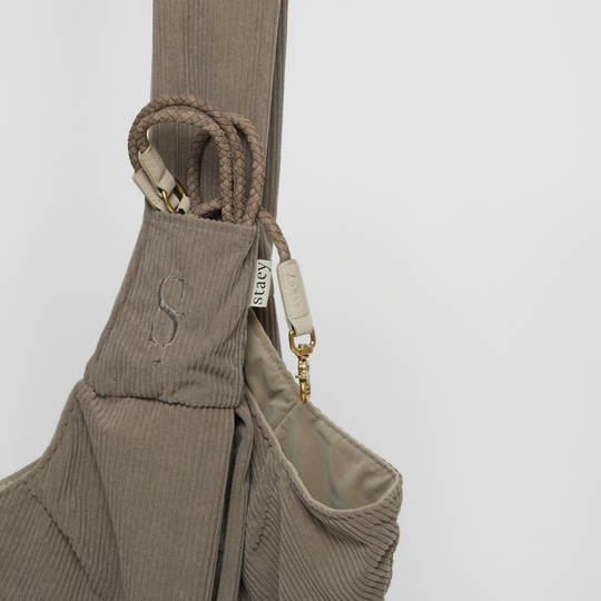 Staey - Ava Bæresele i Fløjl, Taupe