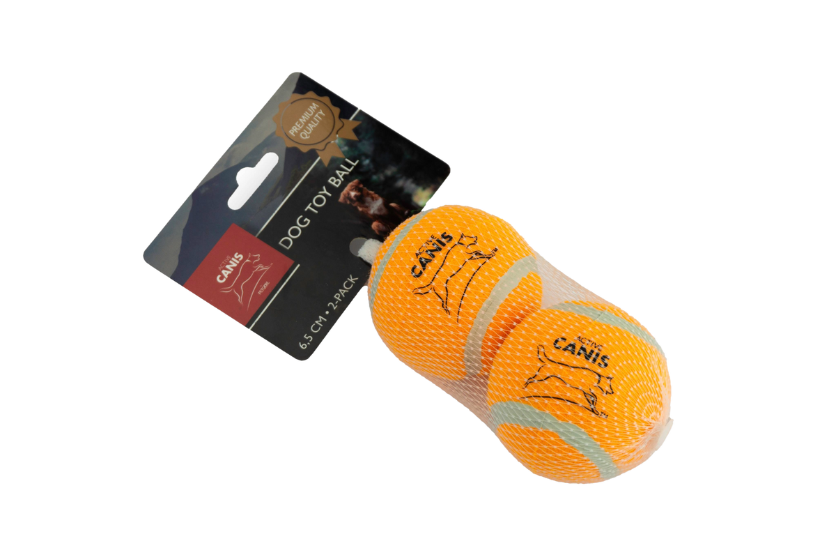 Active Canis Tennisbolde til Hund 6,5 cm Orange — 2-pak