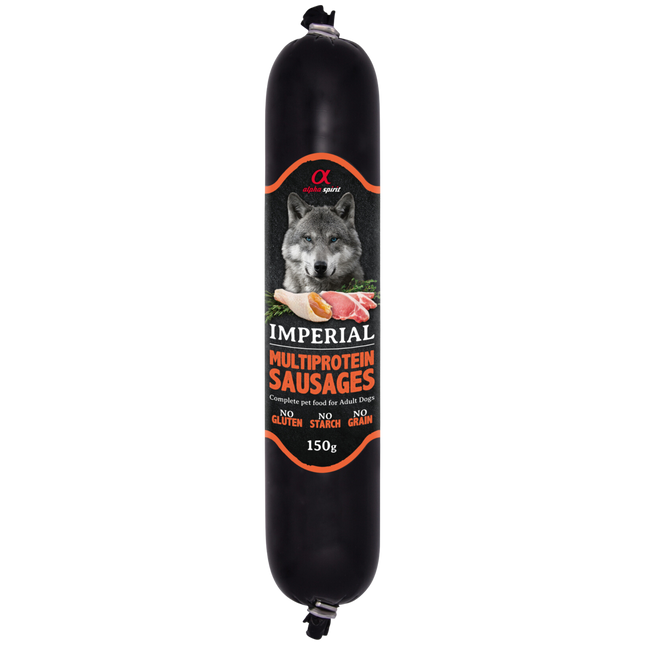 Alpha Spirit - Pølse  m. Gris og kylling, 150 g. (bf. Sep 25)