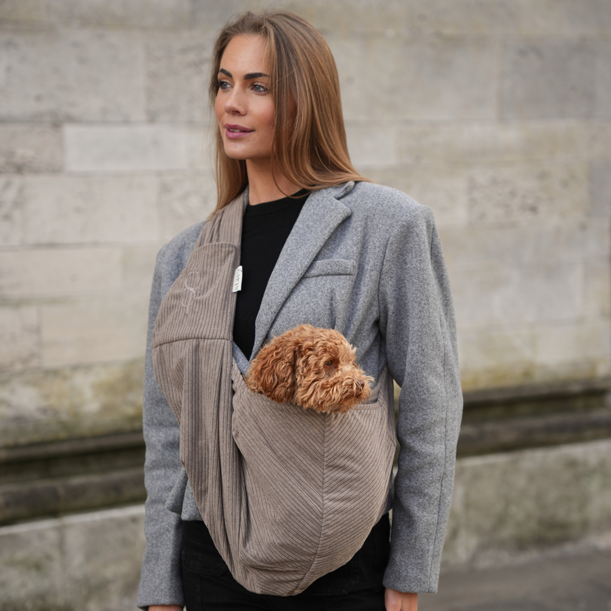 Staey - Ava Bæresele i Fløjl, Taupe
