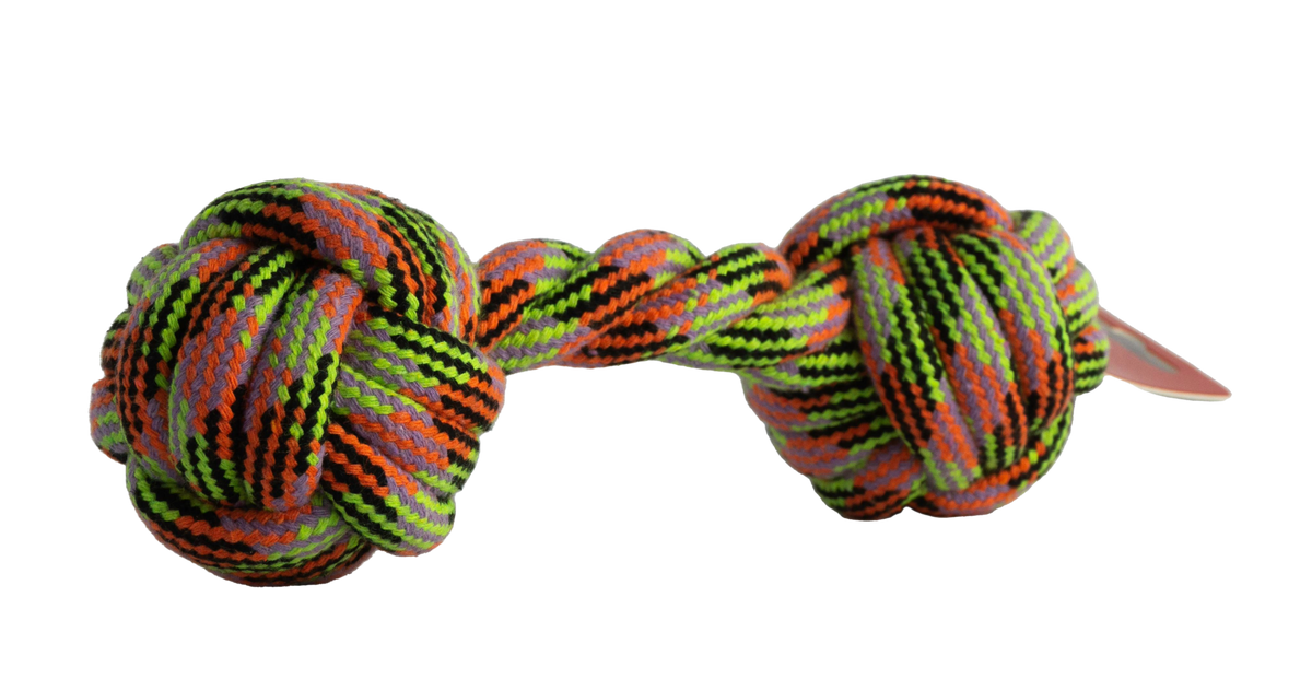 Active Canis Ropeknot Bone rebben med knuder, 21 cm