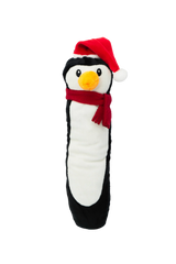 Party Pets Jule Pingvin i Plys med Nissehue, 28 cm
