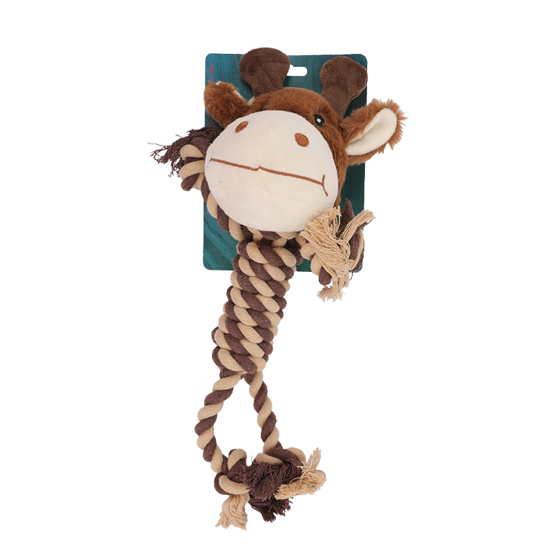 Party Pets Giraf i plys og reb, 30 cm
