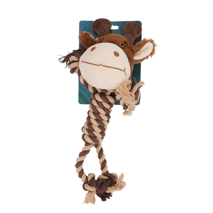 Party Pets Giraf i plys og reb, 30 cm