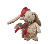 Party Pets Jule Kanin i Plys med Nissehue, 20 cm
