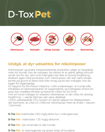 D-Tox Pet - Førstehjælp til hunde ved forgiftning og uheld, 30ml