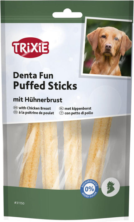 Denta Fun Puffede Stænger med Kyllingebryst