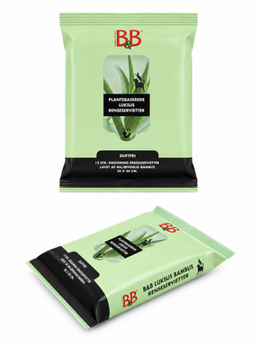 B&B Bambus Renseservietter travel pack 12 stk.