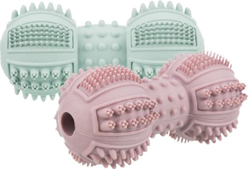 Trixie - Hvalpelegetøj Dumbbell, 9 cm (Assorteret)