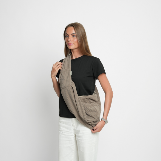 Staey - Ava Bæresele i Fløjl, Taupe