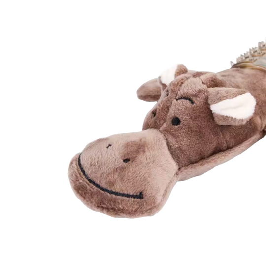 Hundebamse - Flodhesten Frede m. Gummikrop