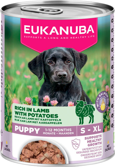 Eukanuba Puppy vådfoder, lam med kartoffel, 400g