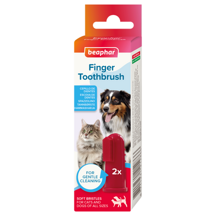Beaphar - Fingertandbørste til Hunde, 2 stk.