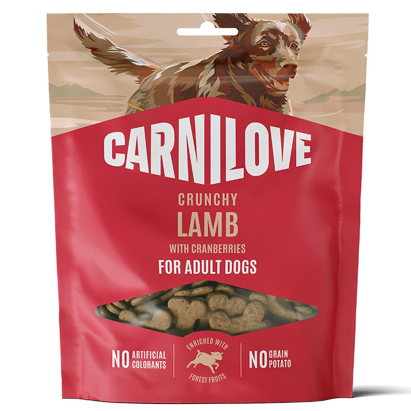 Carnilove godbidder crunchy snack lam & tranebær