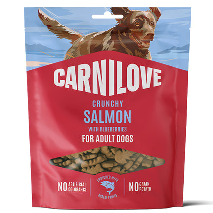 Carnilove godbidder crunchy snack laks & blåbær