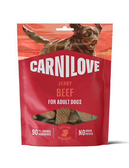 Carnilove Jerky-godbidder Oksekødsfilet – 100g