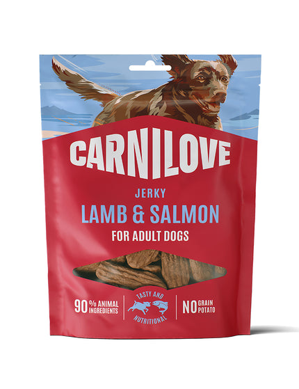 Carnilove Jerky-godbidder Lam & Laks – 100g