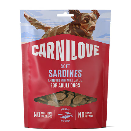 Carnilove bløde godbidder sardiner & ramsløg -  200g
