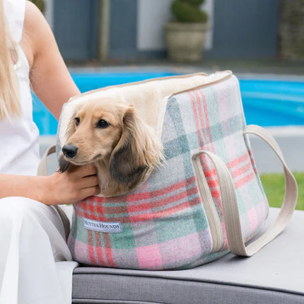 Mutts & Hounds hundetaske Macaroon Check Tweed