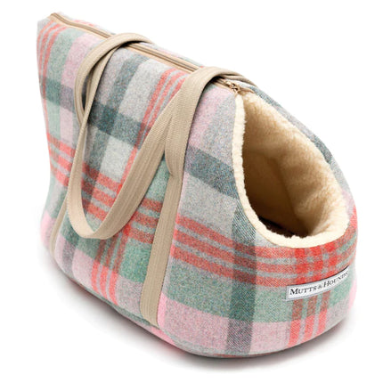 Mutts & Hounds hundetaske Macaroon Check Tweed