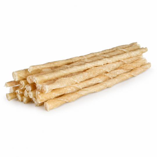 Chewing Sticks af råhud, 100stk
