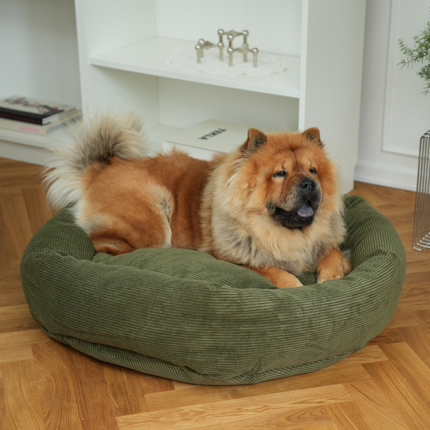 Staey - Luna 3.0 Hundeseng, Moss Green Fløjl