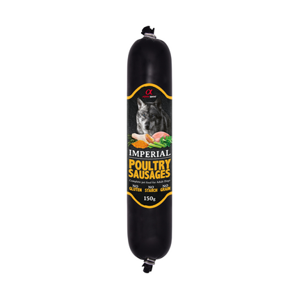 Alpha Spirit - Pølse m. fjerkræ 150 g. (bf. Sep 25)