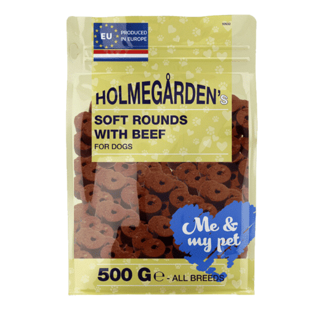 Holmegården - Runde Godbidder m. Okse, 500g.