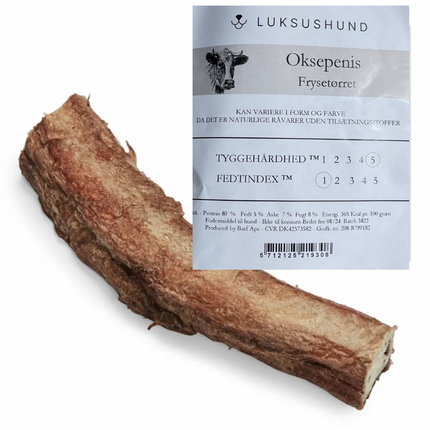 Luksushund - Frysetørret Oksepenis