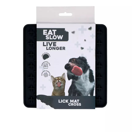 Eat Slow - Slikkemåtte, Grå