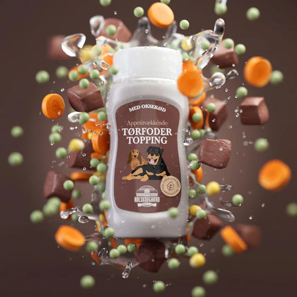 Tørfoder topping m. okse (300 ml.)