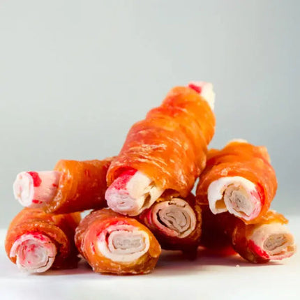 Faunakram Crab Stick med kyllingewrap, lille hund Faunakram