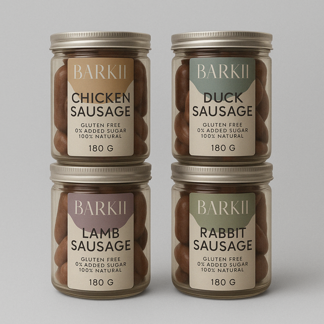 Barkii - Pølsepakken, 4 x 180g