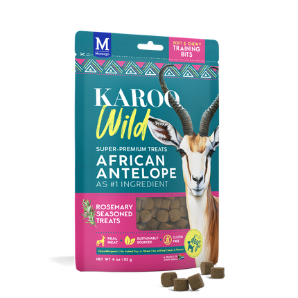 KAROO Wild - Træningsgodbidder m. Antilope & Rosmarin, 113g