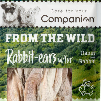 Companion - Kaninører m. pels 100g