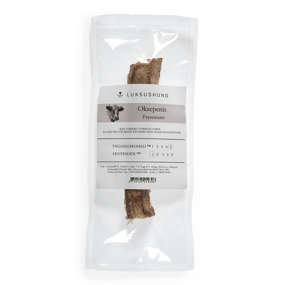 Luksushund - Frysetørret Oksepenis
