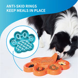 Blå Paw slowfeeder med skridsikre ringe