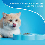 Kat der spiser fra blå Paw Mini slowfeeder