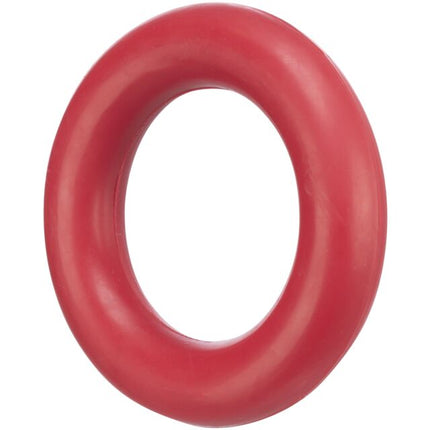 Gummiring – Holdbart legetøj i naturgummi, Rød, ø 9 cm