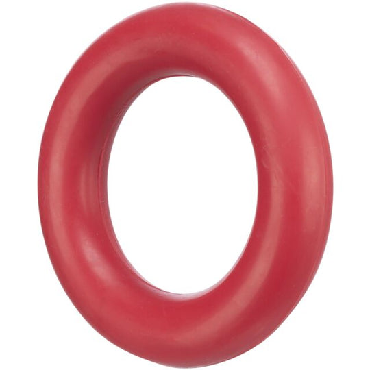 Gummiring – Holdbart legetøj i naturgummi, Rød, ø 9 cm