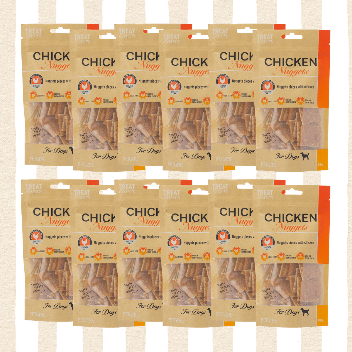 Pakketilbud - Kyllingenuggets, 80g - 12 Poser