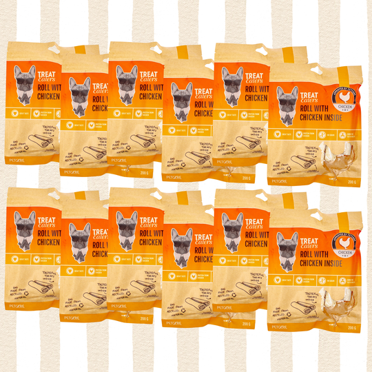 Pakketilbud - Fyldte tyggeben, 200g - 12 Poser