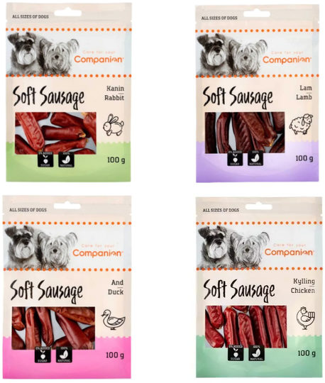 Sampak - Companion Pølser, 4 poser